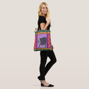 Kenyan Elephant Oranje Canvas tas