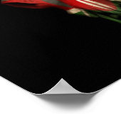 Kenyan Flag Bull Skull op Black Poster (Hoek)