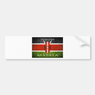 Kenyan Flag - Hakuna Matata Bumpersticker