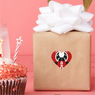 Kenyan Flag Hart Sticker