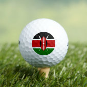 Kenyan Flag (Kenia) Golfballen (Insitu Shirt)