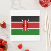 Kenyan Flag (Kenia) Servet (Insitu)