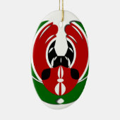Kenyan Flag Keramisch Ornament (Rechts)