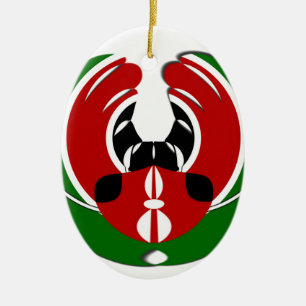 Kenyan Flag Keramisch Ornament