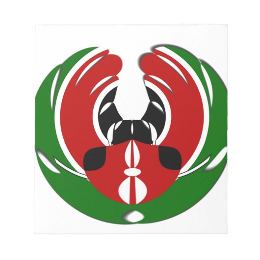 Kenyan Flag Notitieblok (Voorkant)