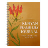 Kenyan Flame Lily Journal – Soulful Notebook  Notitieboek (Voorkant)