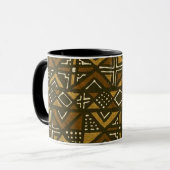 Kenyan Mud Cloth Pattern #1 Mok (Voorkant links)