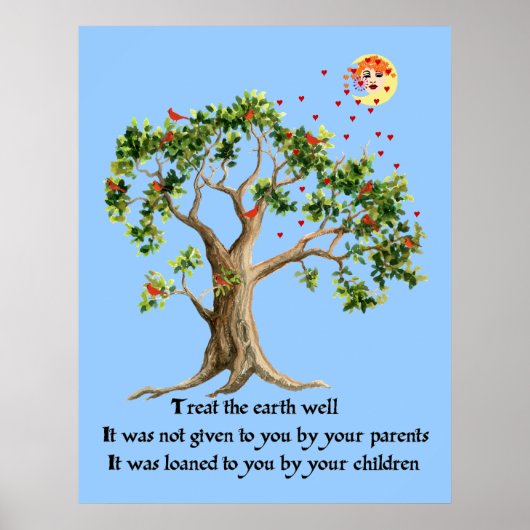 Kenyan Natuur Proverb Poster (Voorkant)