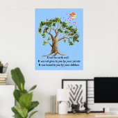 Kenyan Natuur Proverb Poster (Thuiskantoor)