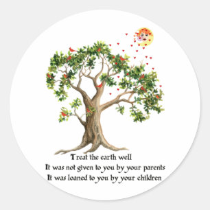 Kenyan Natuur Proverb Ronde Sticker