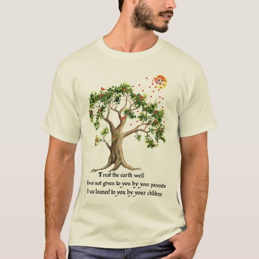 Kenyan Natuur Proverb T-shirt (Voorkant)