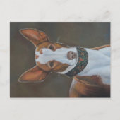 Kenzie het Ibizan Hound Dog Art Briefkaart (Voorkant)