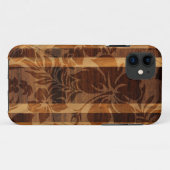 Keokea Beach Faux Wood Surfboard iPhone 5 Coques (Dos (Horizontal))