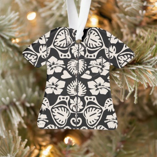 Keoni Hawaiian Monstera Leaf Damask Aloha Shirt (Arbre)
