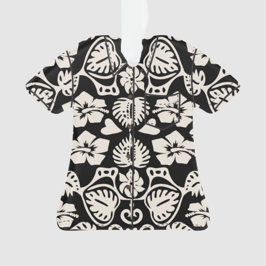 Keoni Hawaiian Monstera Leaf Damask Aloha Shirt (devant)