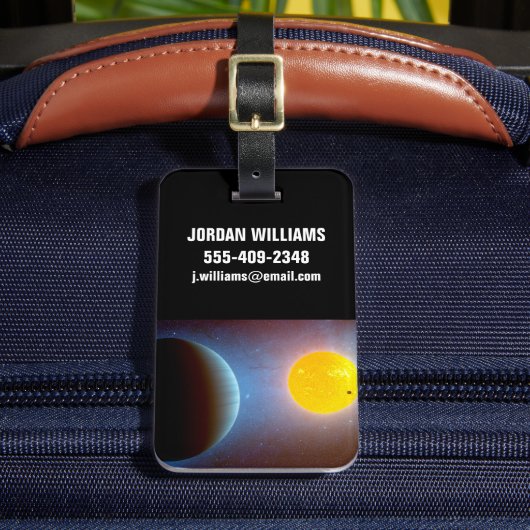 Kepler-10 sterrenstelsel. bagagelabel (Voorkant Insitu 2)