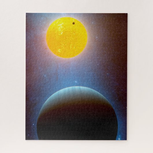 Kepler-10 Sterrensysteem. Legpuzzel (Verticaal)