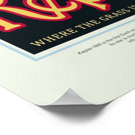 Kepler 16b, affiche de voyage (Coin)