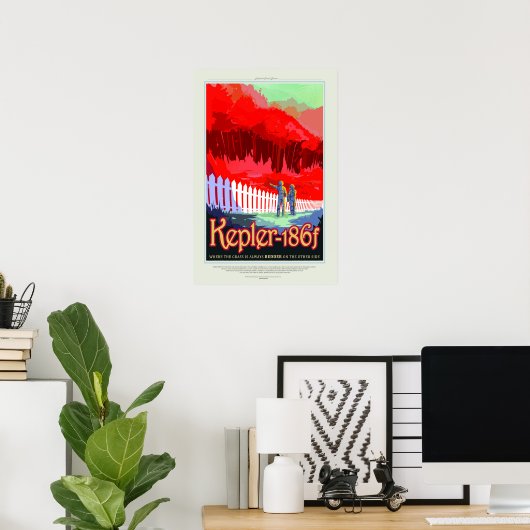 Kepler 16b, affiche de voyage (Bureau à domicile)