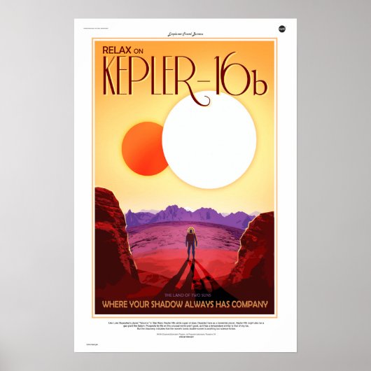 Kepler-16b Poster (Voorkant)