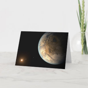 Kepler-186f draait om een verre ster. kaart