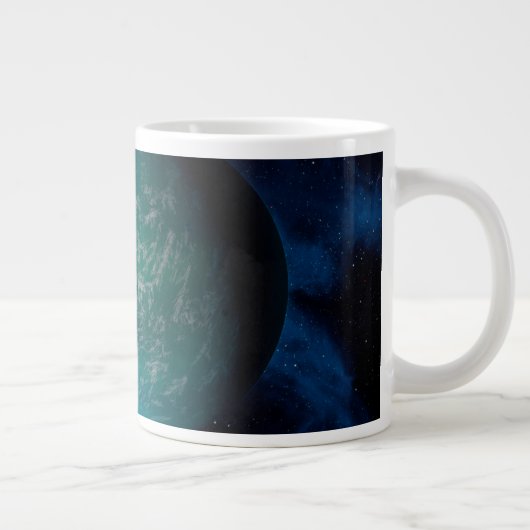 Kepler 22b, een exoplaneet. extra grote beker (Rechts)