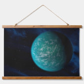Kepler 22b, een exoplaneet. hangend wandkleed (Voorkant)