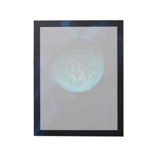 Kepler 22b, een exoplaneet. notitieblok (Gedraaid)