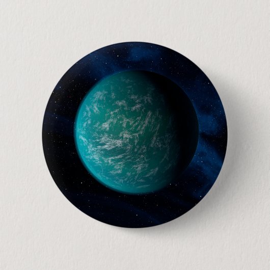 Kepler 22b, een exoplaneet. ronde button 5,7 cm (Voorkant)