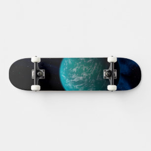 Kepler 22b, een exoplaneet. skateboard