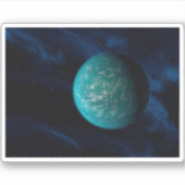 Kepler 22b, een exoplaneet. sticker (Voorkant)