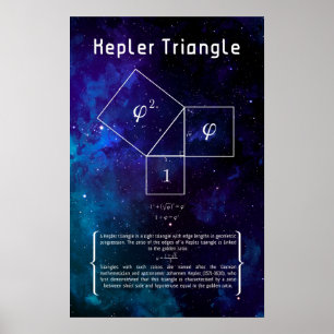 Kepler-driehoek Poster
