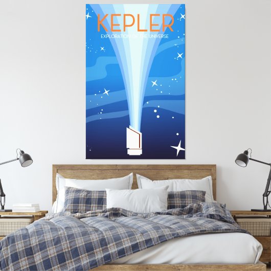 Kepler - Exploratie van het universum Canvas Afdruk (Insitu (Slaapkamer))
