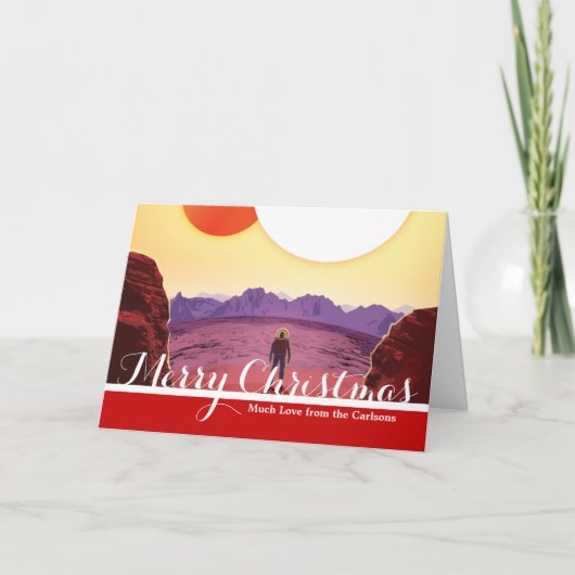 Kepler Ruimtereis Bestemming Planeet Avontuur Feestdagen Kaart (Voorkant)