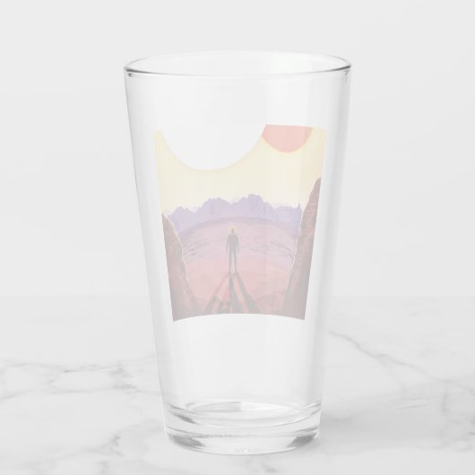 Kepler Ruimtereis Bestemming Planeet Avontuur Glas (Achterkant)