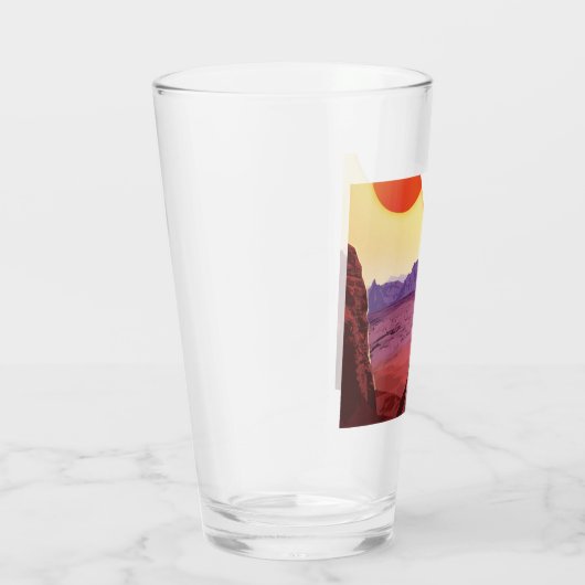 Kepler Ruimtereis Bestemming Planeet Avontuur Glas (Rechts)