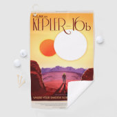 Kepler Ruimtereis Bestemming Planeet Avontuur Golfhanddoek (Insitu)