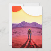 Kepler Ruimtereis Bestemming Planeet Avontuur Kaart (Achterkant)