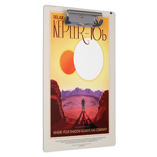 Kepler Ruimtereis Bestemming Planeet Avontuur Klembord (Rechts)