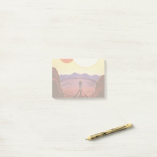 Kepler Ruimtereis Bestemming Planeet Avontuur Post-it® Notes (Op bureau)