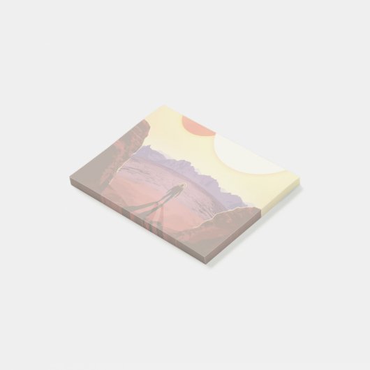 Kepler Ruimtereis Bestemming Planeet Avontuur Post-it® Notes (Schuin)