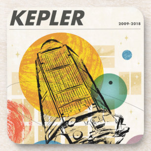 Kepler-ruimtetelescoop Poster. Bier Onderzetter