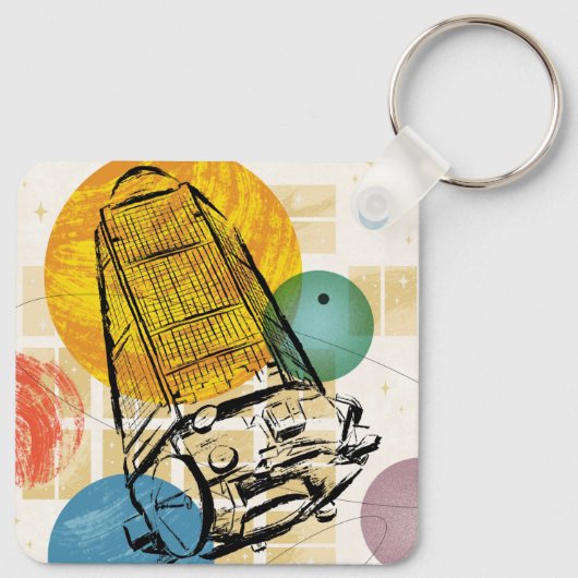 Kepler-ruimtetelescoop Poster. Sleutelhanger (Achterkant)