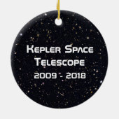 Kepler Space Telescope Keramisch Ornament (Achterkant)