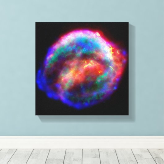 Kepler's Supernova Remnant NASA Hubble Space Photo Canvas Afdruk (Insitu (Houten vloer))