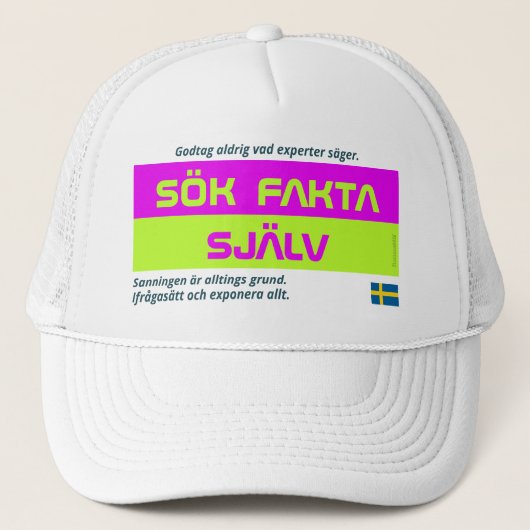 Keps — Sök fakta Trucker Pet (Voorkant)