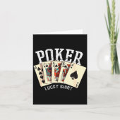 Ker Lucky Shirt Ker Player Gambling Funny Ker Kaart (Voorkant)