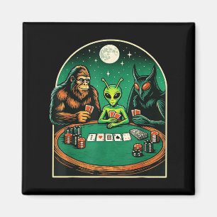 Ker Shirt Mannen Vrouwen Bigfoot Alien Mothman Spe Magneet