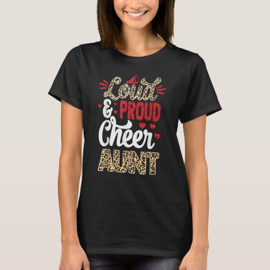 Ker tante Bigst Fan Leopard Print en Pom Pom T-shirt (Voorkant)