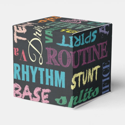 Ker-termen op het alkbord bedankdoosjes (Achterkant)